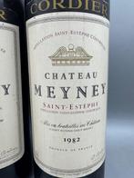 1982 Chateau Meyney - Saint-Estèphe - 2 Flessen (0.75 liter), Verzamelen, Wijnen, Nieuw