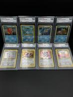 Pokémon - 8 Graded card - CHANSEY HOLO & CLEFABLE HOLO &