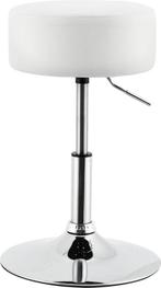 2dekans | Draaibare Kaptafelkruk / Kruk Tonia - Wit - ø 38,5, Ophalen of Verzenden, Nieuw