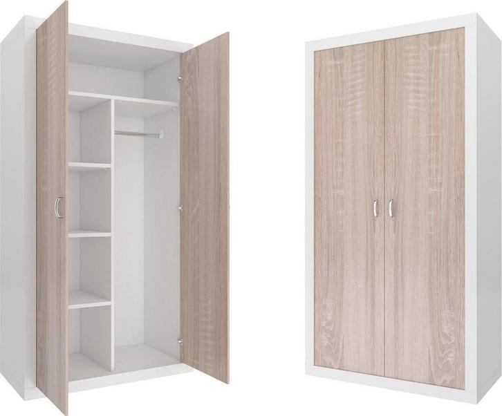 Kledingkast 90x190 | Massief Hout | OP=OP, Huis en Inrichting, Kasten | Kleerkasten, Nieuw, Ophalen of Verzenden