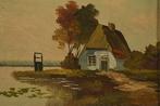 Hans Ranson (1922) - Cottage by the lake - NO RESERVE, Antiek en Kunst, Kunst | Schilderijen | Klassiek