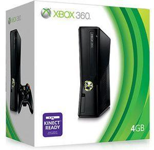 Xbox 360 Slim 4GB Zwart-Boxed (Xbox 360) Gebruikt, Games en Spelcomputers, Spelcomputers | Xbox 360, Ophalen of Verzenden