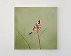 Matthieu van Riel - Goldfinch on a Branch, Antiek en Kunst