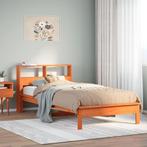 vidaXL bed met boekenkast zonder matras grenenhout wasbruin, Huis en Inrichting, Slaapkamer | Bedden, Verzenden, Nieuw