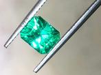1 pcs Groen Smaragd - 1.47 ct - Gemological Institute of, Nieuw