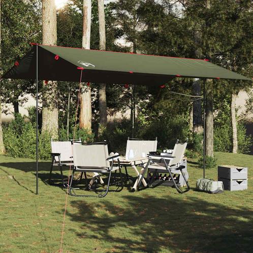 vidaXL Kampeerluifel waterdicht 506x306 cm olijfgroen, Caravans en Kamperen, Tenten, Nieuw, Verzenden