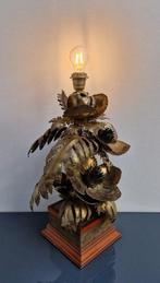 Zonnebloemlamp - Attr. Maison Jansen - Lampe de table -