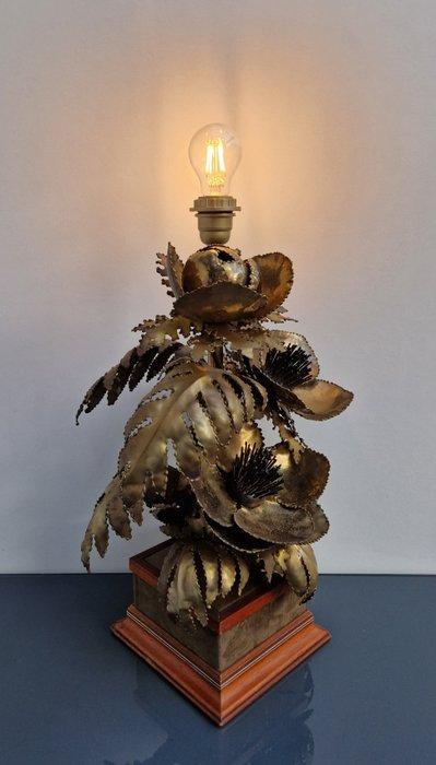 Zonnebloemlamp - Attr. Maison Jansen - Lampe de table -, Antiquités & Art, Curiosités & Brocante