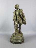 sculptuur, Amerigo Vespucci - 57 cm - Hout, Antimoon - 1900, Antiquités & Art, Antiquités | Céramique & Poterie