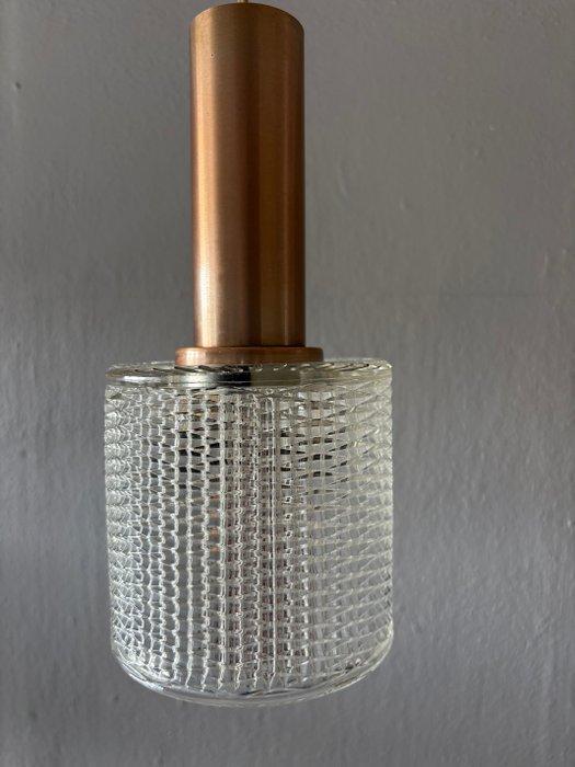 Lamp - Glas, Metaal - Hanglamp, Antiek en Kunst, Kunst | Designobjecten