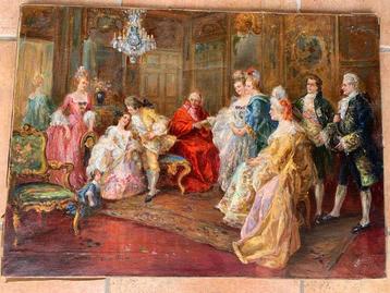 Natale Attanasio (1845-1923) - Festa barocca a tema