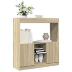 vidaXL Hoge kast 92x33x100 cm bewerkt hout sonoma, Huis en Inrichting, Verzenden, Nieuw