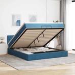 vidaXL Bed poef met matrassen en leds 200x200 cm fluweel, Huis en Inrichting, Verzenden, Nieuw