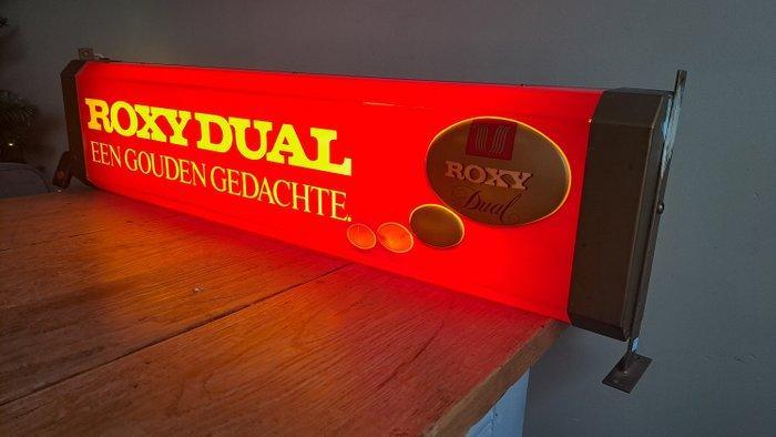 Roxy Dual - Roxy Dual lichtbak - Reclamebord - Plastic,, Antiek en Kunst, Antiek | Wandborden en Tegels