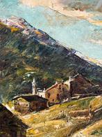 Mario Pobbiati (1887-1956) - Scorcio di Montagna, Antiek en Kunst