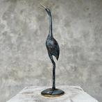 sculptuur, NO RESERVE PRICE - Patinated Crane Bird Sculpture