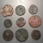 Paapse Staten, Vatikan-Pontificale. Lote 9 monedas de cobre