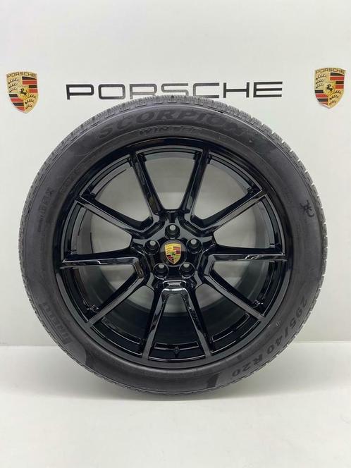 Porsche Macan ORIGINELE 20Sportdesign Uni zwart winterset, Auto-onderdelen, Banden en Velgen, 20 inch, Winterbanden, 295 mm, Personenwagen