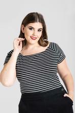 Shirt Hell Bunny tricot streepje maat 44/46/48, Kleding | Dames, Verzenden, Nieuw