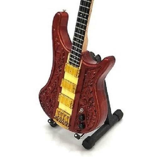 Miniatuur Rickenbacker  basgitaar met gratis standaard, Verzamelen, Film en Tv, Beeldje, Replica of Model, Nieuw, Verzenden