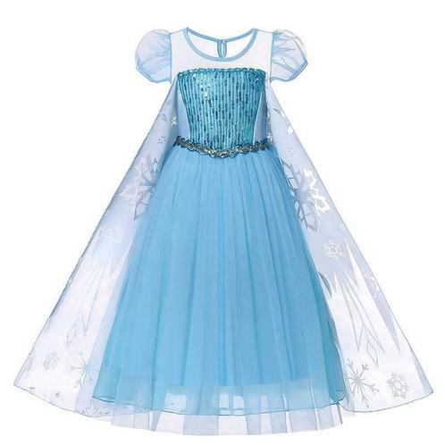 Prinsessenjurk - Elsa ijsprinses jurk - Kleedje, Enfants & Bébés, Costumes de carnaval & Déguisements, Envoi