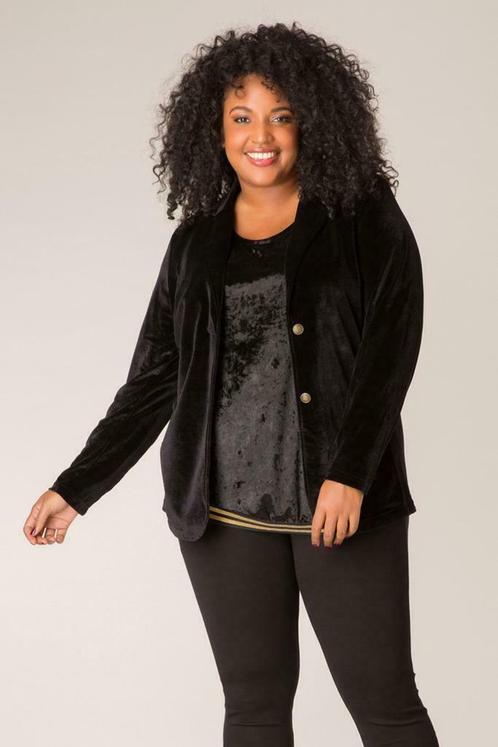 Blazer Ivy Bella velours maat 46, Kleding | Dames, Jasjes, Kostuums en Pakken, Verzenden