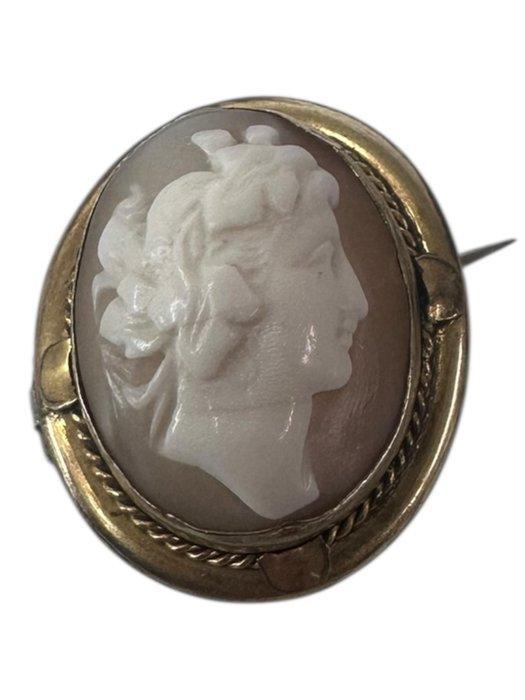 Zonder Minimumprijs - Broche Messing, Handtassen en Accessoires, Antieke sieraden