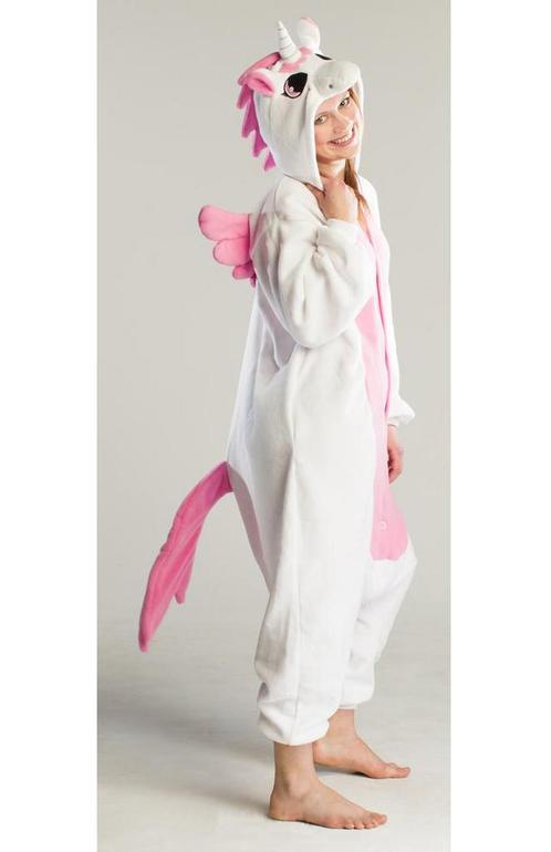 Onesie Wit Roze Pegasus Pakje 98-104 Eenhoornpak Kostuum Een, Kinderen en Baby's, Carnavalskleding en Verkleedspullen, Meisje