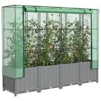 vidaXL Plantenbak verhoogd met kashoes 160x40x138 cm, Tuin en Terras, Verzenden, Nieuw