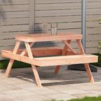 vidaXL Picknicktafel 105x134x75 cm massief douglashout, Tuin en Terras, Tuintafels, Verzenden, Nieuw
