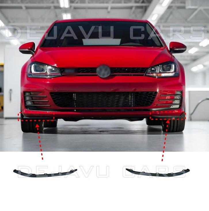 Voorbumper spoiler Links | Rechts voor VW Golf 7 GTI / GTD, Auto diversen, Tuning en Styling, Ophalen of Verzenden