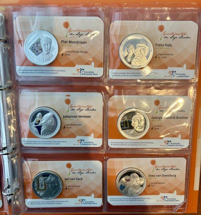 Nederland. Coin Card (12) Nederlandse Grootmeesters –, Postzegels en Munten, Munten | Nederland