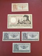 Nederland. - 5 banknotes - various dates  (Zonder