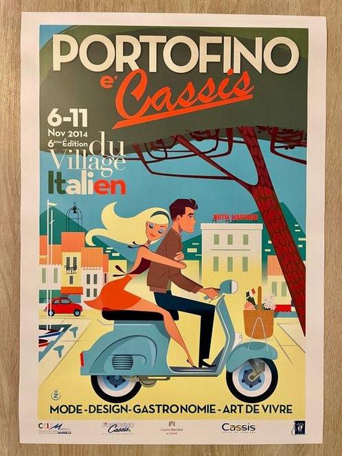 Monsieur Z - Portofino - Viva La Vespa - Année 2014, Antiek en Kunst, Kunst | Tekeningen en Fotografie