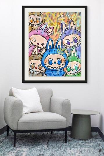 Hipo (1988) - Labubu Family (Original artwork) beschikbaar voor biedingen