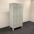 Lockerkast / garderobekast vv 3 deuren, (hxbxd) 184x90x50, Gebruikt