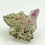 Hoge kwaliteit! Tweeling Amethist Kristalen - Hoogte: 6.2 cm