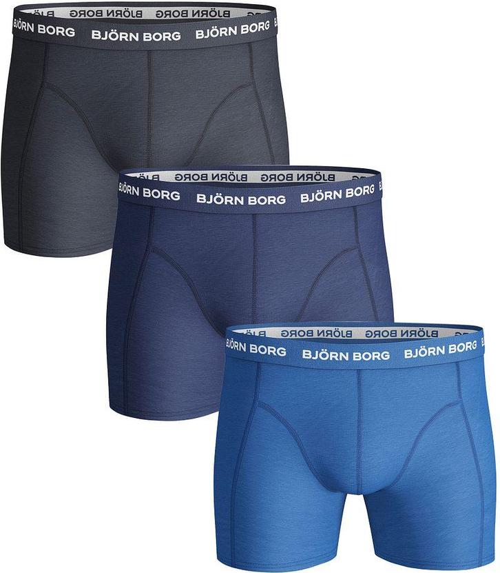 Bjorn Borg Boxers 3Pack Uni Blauw maat XXL Heren, Kleding | Heren, Ondergoed, Blauw, Boxer, Verzenden