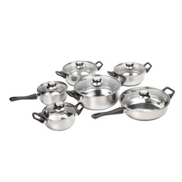 KitchenPrince 12-Delige Pannenset RVS - Pottenset -