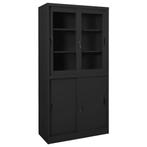 vidaXL Armoire de bureau et porte coulissante Anthracite, Verzenden, Neuf