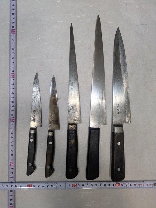 Keukenmes - Staal, Hout - Japan - Japanse vervaardigde, Antiek en Kunst, Antiek | Keukengerei
