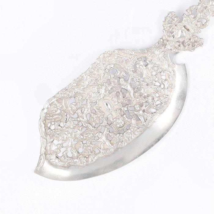 Ate de Groot Boersma (Sneek 1901) Pronkmodel XXL Visschep, Antiek en Kunst, Antiek | Zilver en Goud