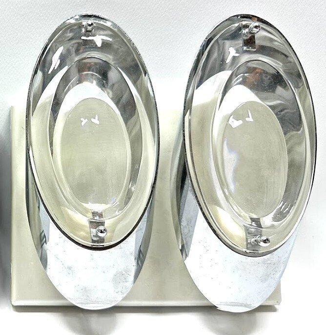 Oscar Torlasco Coppia Applique per Stilkronen -, Antiek en Kunst, Curiosa en Brocante