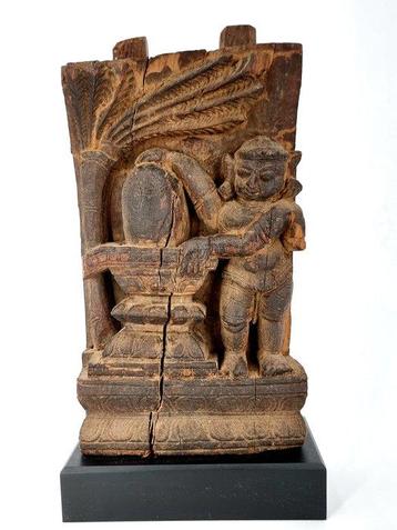 Shiva met Lingam - Hout - India - 17e-18e eeuw