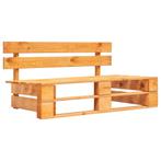 vidaXL Tuinbank pallet hout honingbruin, Tuin en Terras, Tuinsets en Loungesets, Verzenden, Nieuw