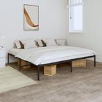 vidaXL Bedframe metaal zwart 200x200 cm, Huis en Inrichting, Slaapkamer | Bedden, Verzenden, Nieuw