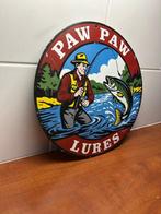 Paw Paw Lures – vintage Amerikaans rond emaille hengelsport