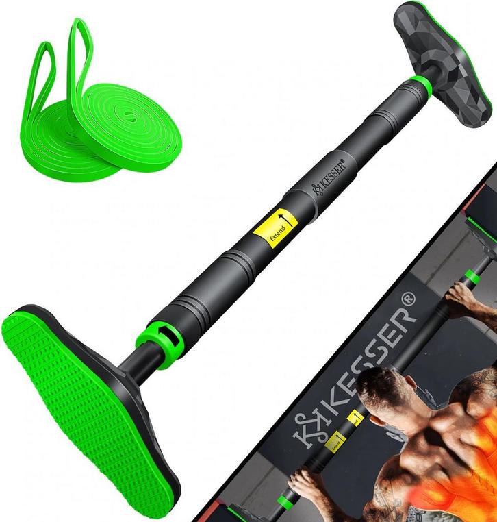 Optrekstang - Pull-up bar - Zonder schroeven - 68-106 cm - G, Sports & Fitness, Équipement de fitness, Envoi