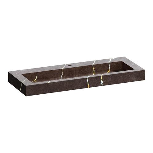 Wastafel Topa Artificial Marble 120 1 spoelbak Copper Brown, Doe-het-zelf en Bouw, Sanitair, Overige typen, Nieuw, Ophalen of Verzenden