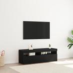 vidaXL TV-kast met LED Zwart Eiken 120x35x40 cm Bewerkt Hout, Verzenden, Nieuw